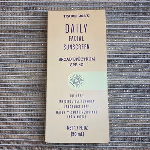 Trader Joe’s Daily Facial Sunscreen SPF 40 - Brand New